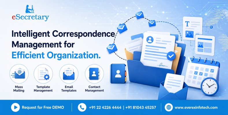 Software for correspondence management and organizational activities