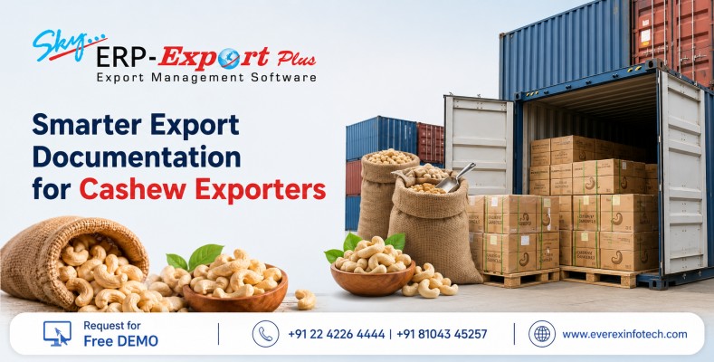 SkyERP Export Plus | Best Export Documentation Software for Cashew Exporters