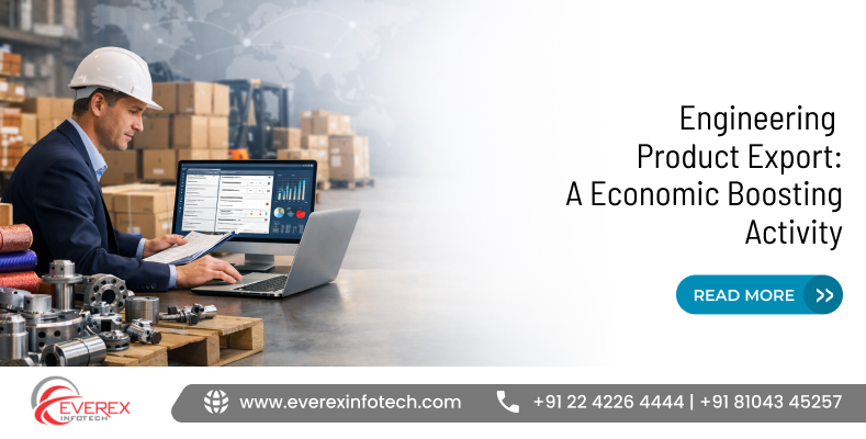 Engineering product export contributing to economic growth through global trade and industrial manufacturing expansion.