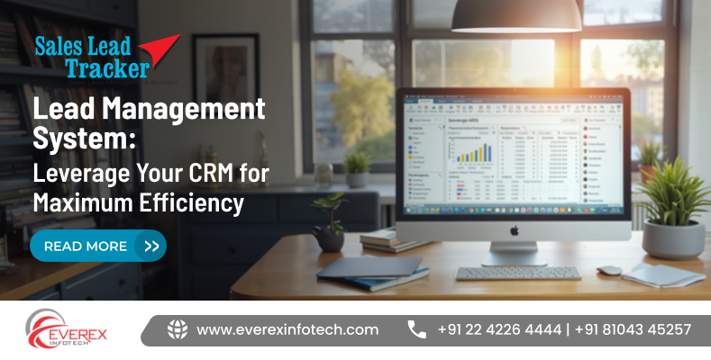 CRM-based lead management system dashboard showing customer leads tracking, sales pipeline, and performance analytics