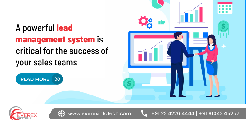 Powerful lead management system dashboard for tracking sales and business leads