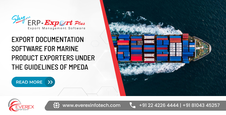 Export documentation software for marine product exporters to manage shipping, compliance, and trade documents efficiently